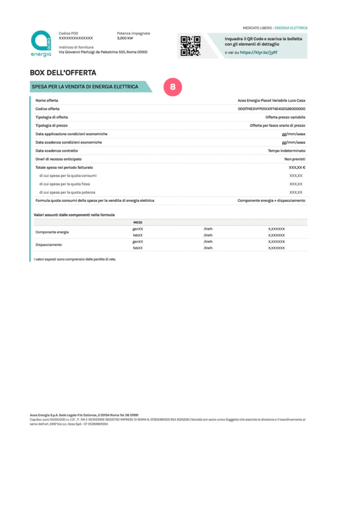 Acea energia pagina 3 box dell'offerta