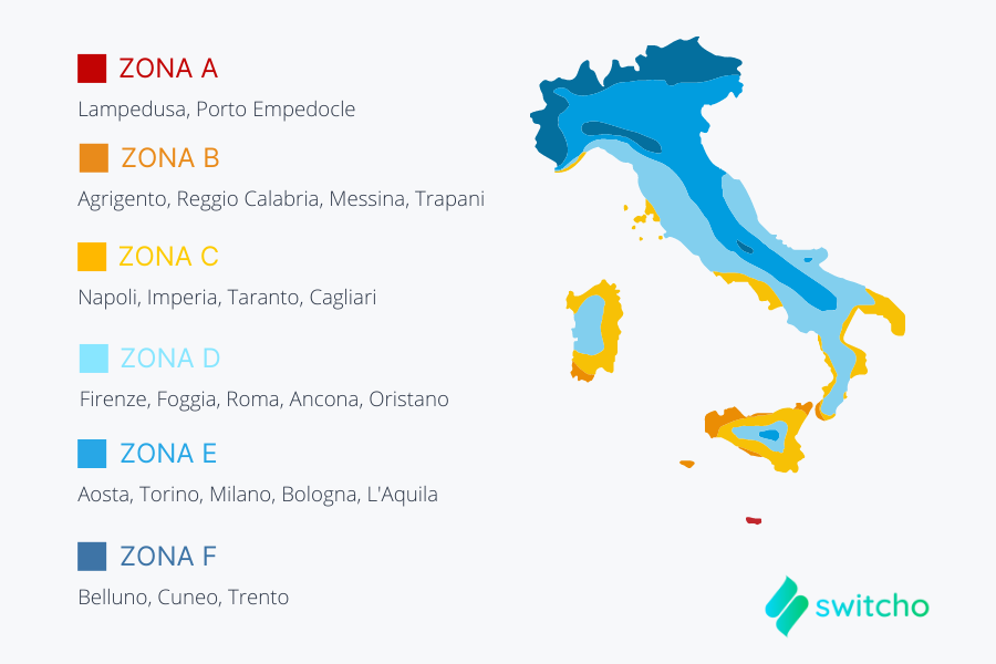 zone climatiche italia