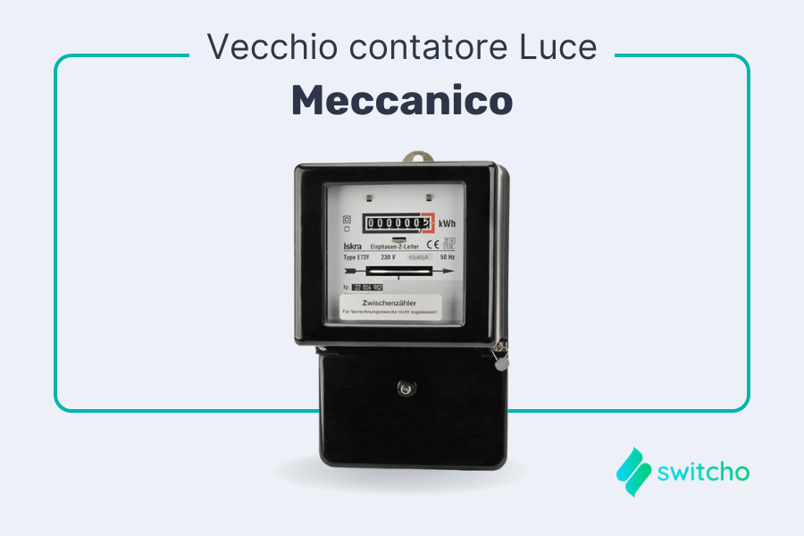 Vecchio contatore luce Enel elettromeccanico