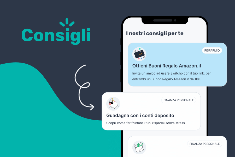 Switcho app nuova sezione consigli