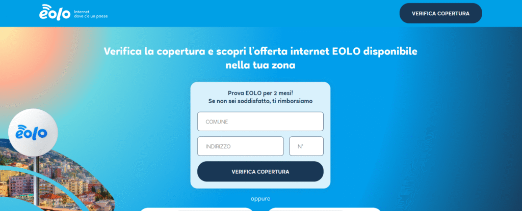 verificare la copertura Eolo