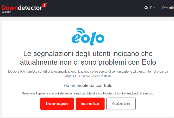 downdetector eolo